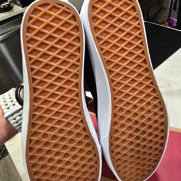 Vans NEW Mary Jane Sneakers Black/White Womens Size US 8.5 Ballet Slipper NEW - Picture 9 of 10